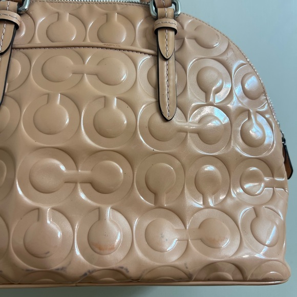 Coach signature Debossed Patent Leather Mini Satchel Crossbody bag - Picture 7 of 16